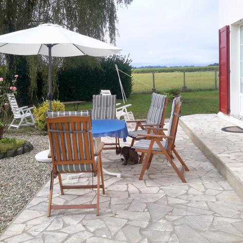Balcony/terrace, Ranch Bignaou in Amou Balcony/terrace, Ranch Bignaou in Amou