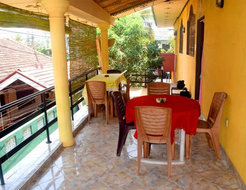 balkon/terras, Sun Rise Hostel in Negombo balkon/terras, Sun Rise Hostel in Negombo