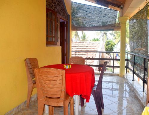 balkon/terras, Sun Rise Hostel in Negombo balkon/terras, Sun Rise Hostel in Negombo