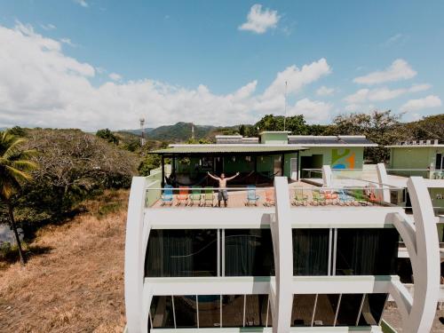 Balcony/terrace, Room2Board Hostel and Surf School in Jaco Balcony/terrace, Room2Board Hostel and Surf School in Jaco