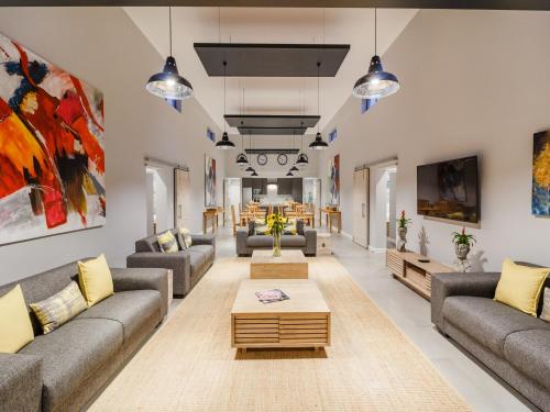 kawasan lounge/TV kongsi, Knysna The Greens in Hunter's Home kawasan lounge/TV kongsi, Knysna The Greens in Hunter's Home