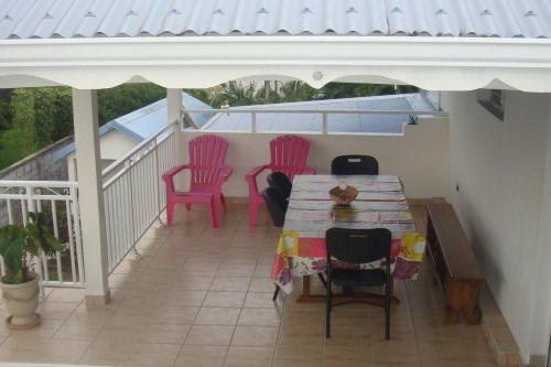 Балкон/тераса, Haut de villa in Sainte Rose Балкон/тераса, Haut de villa in Sainte Rose