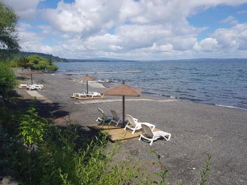 Strand, Cabanas Portal Pucon in Pucon Waterfront Strand, Cabanas Portal Pucon in Pucon Waterfront