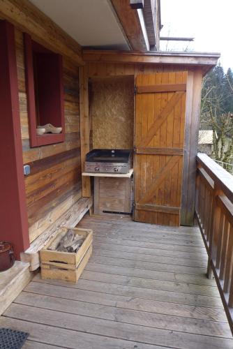 Balcony/terrace, Gite rural les Combes in Thorens-Glieres Balcony/terrace, Gite rural les Combes in Thorens-Glieres