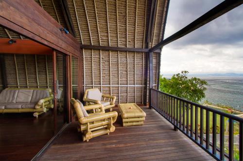 balkon/terras, Agung View Villa Nusa Penida in Nusa Penida balkon/terras, Agung View Villa Nusa Penida in Nusa Penida