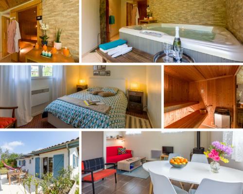 Balkon/terasa, SAUNA - JACUZZI - 100% PRIVE - L'ESTANTADA in Linxe Balkon/terasa, SAUNA - JACUZZI - 100% PRIVE - L'ESTANTADA in Linxe