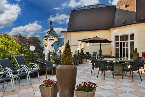 balkon/terras, Hotel Continental in Marianske Lazne balkon/terras, Hotel Continental in Marianske Lazne
