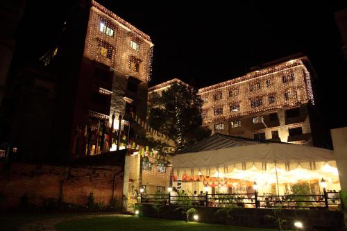 Garden, Hotel Tibet International in Baudha Jorpati Garden, Hotel Tibet International in Baudha Jorpati