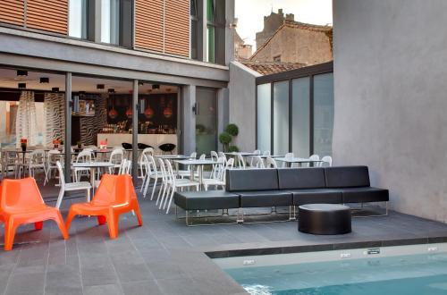 Vista exterior, Hotel De L'octroi in Carcassonne City Center Vista exterior, Hotel De L'octroi in Carcassonne City Center