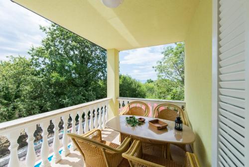balkon/terras, FEWO Villa Adria in Barusici balkon/terras, FEWO Villa Adria in Barusici