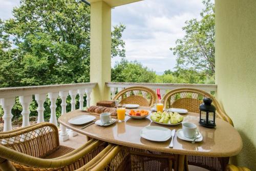 balkon/terras, FEWO Villa Adria in Barusici balkon/terras, FEWO Villa Adria in Barusici