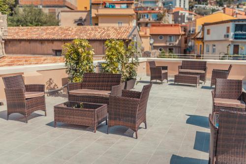 Varanda/terraço, Hotel Casa Adele in Centro da Cidade de Taormina Varanda/terraço, Hotel Casa Adele in Centro da Cidade de Taormina