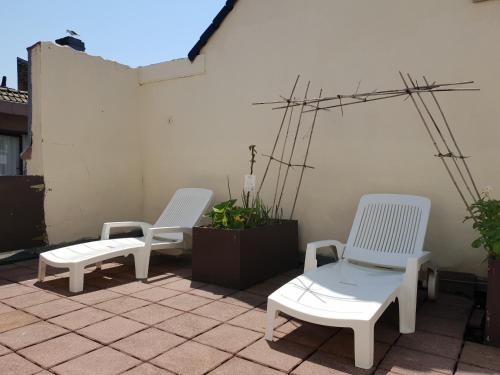 Terraza/balcón, Hotel Albert II Oostende in Ostend Terraza/balcón, Hotel Albert II Oostende in Ostend