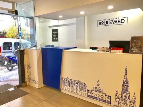 로비, Hotel Nuevo Boulevard in 라 페를라 로비, Hotel Nuevo Boulevard in 라 페를라