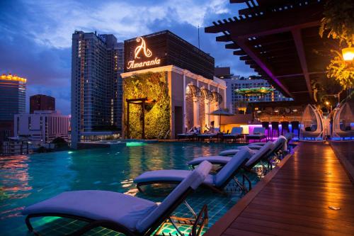 Swimming pool, Amaranta Hotel in Ratchada Swimming pool, Amaranta Hotel in Ratchada
