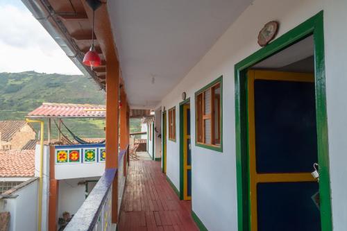 Balcony/terrace, Hostal El Caminante in El Cocuy Balcony/terrace, Hostal El Caminante in El Cocuy