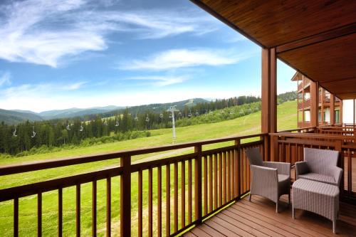 This photo about Radisson Blu Resort Bukovel shared on HyHotel.com
