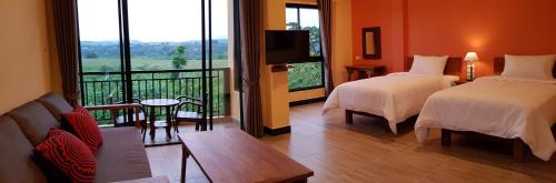 Utsikt, Baan Sakuna Hotel in Chiang Khong (Chiang Rai) Utsikt, Baan Sakuna Hotel in Chiang Khong (Chiang Rai)