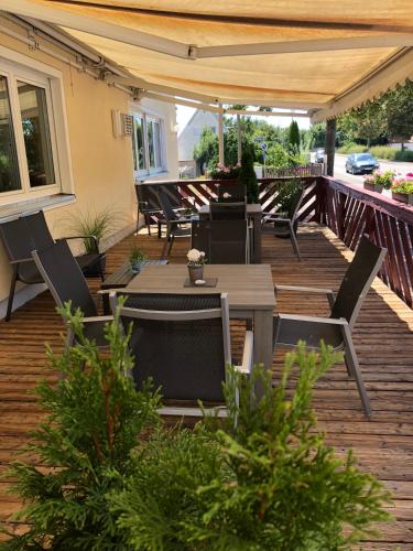 شرفة/ تراس, Hotel Donau in دونو وورث شرفة/ تراس, Hotel Donau in دونو وورث