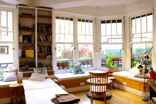 sala de TV, ALOHA HOSTEL in Pamplona sala de TV, ALOHA HOSTEL in Pamplona