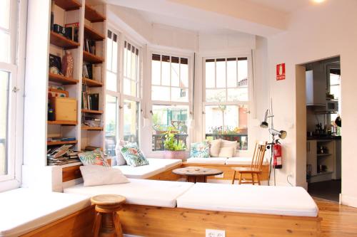 sala de TV, ALOHA HOSTEL in Pamplona sala de TV, ALOHA HOSTEL in Pamplona