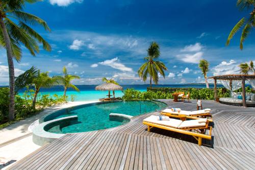 balkon/terras, Milaidhoo Maldives in Baa Atoll balkon/terras, Milaidhoo Maldives in Baa Atoll