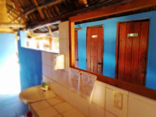 샤워실, Hotel El Delfin in 몬테리코 샤워실, Hotel El Delfin in 몬테리코