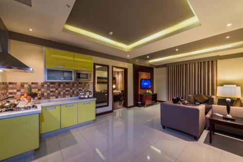 кухня, Boudl Al Shatea Apartment in Даммам кухня, Boudl Al Shatea Apartment in Даммам