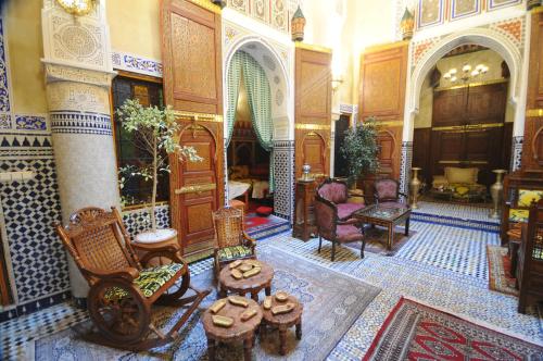 Shared lounge/TV area, Riad Mama H&K in Medina Shared lounge/TV area, Riad Mama H&K in Medina