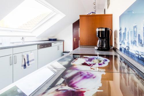 кухня, Ferienwohnung Konrad Duden in Везель кухня, Ferienwohnung Konrad Duden in Везель