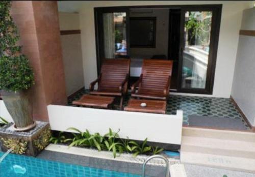 Balkon/Terrasse, P.P. Palmtree Resort in Ko Phi Phi Balkon/Terrasse, P.P. Palmtree Resort in Ko Phi Phi