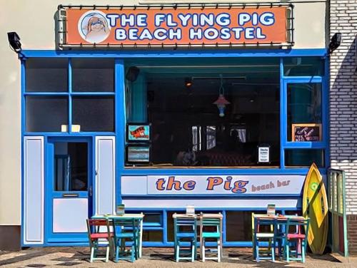 Inngang, The Flying Pig Beach Hostel in Noordwijk Inngang, The Flying Pig Beach Hostel in Noordwijk