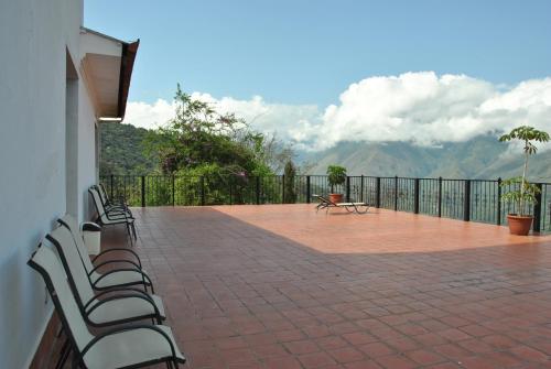 balkon/terras, Hotel Gloria Coroico in Coroico balkon/terras, Hotel Gloria Coroico in Coroico
