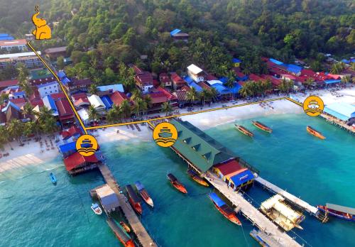 Pemandangan, Happy Elephant Bungalow in Koh Rong Pemandangan, Happy Elephant Bungalow in Koh Rong