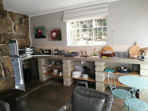 virtuvė, Springwater Cottages in Fouriesburgas virtuvė, Springwater Cottages in Fouriesburgas