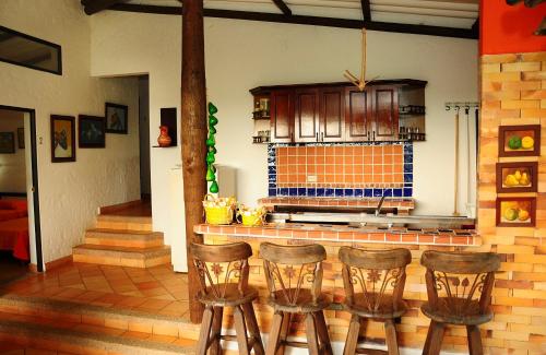 Kitchen, Finca El Jecho in La Palmera Kitchen, Finca El Jecho in La Palmera