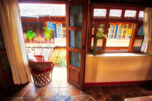 Balcony/terrace, Hotel Casa Encantada in Patzcuaro Balcony/terrace, Hotel Casa Encantada in Patzcuaro