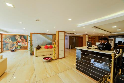 Lobby, Sreepathi Indraprastha Hotel and Serviced Apartments in Guruvayoor Lobby, Sreepathi Indraprastha Hotel and Serviced Apartments in Guruvayoor