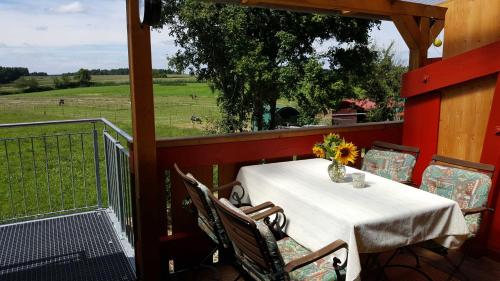 Balcony/terrace, Ferienhof Gold in Waischenfeld Balcony/terrace, Ferienhof Gold in Waischenfeld