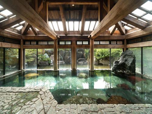 Hot spring bath, Yuraku Hotel in Awara Hot spring bath, Yuraku Hotel in Awara