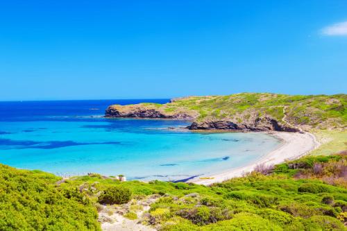 Beach, Apartamentos Cala Blanca in Menorca Beach, Apartamentos Cala Blanca in Menorca