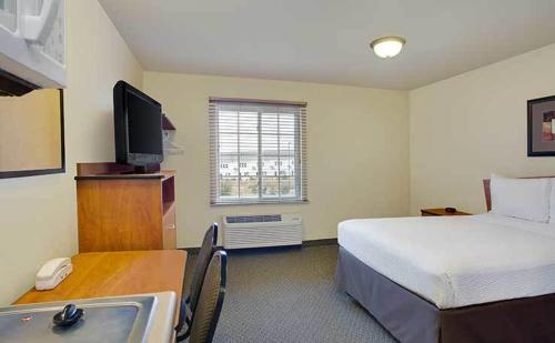 This photo about WoodSpring Suites Raleigh Northeast shared on HyHotel.com