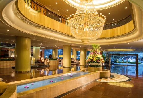 Vestíbul, Sunshine Hotel in Shenzhen Vestíbul, Sunshine Hotel in Shenzhen