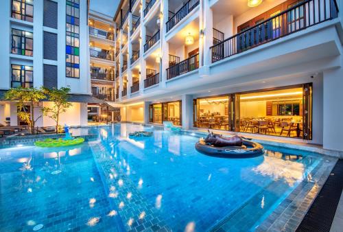 Swimming pool, Monkham Village Hat Yai in Rajyindee Road Swimming pool, Monkham Village Hat Yai in Rajyindee Road