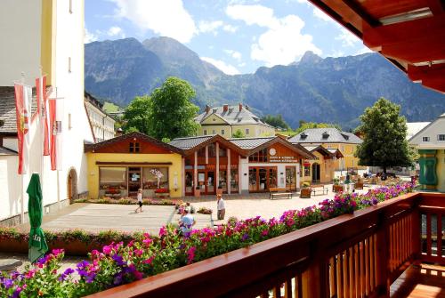 Erkély/terasz, Gasthof Weißes Rossl in Abtenau Erkély/terasz, Gasthof Weißes Rossl in Abtenau