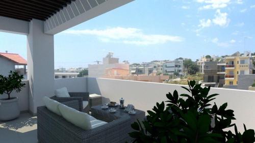 Balcony/terrace, comfy center rodos - sweethome in Rhodes Balcony/terrace, comfy center rodos - sweethome in Rhodes
