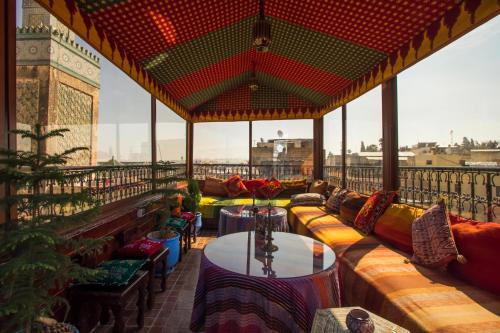 발코니/테라스, Riad Dar Mansoura in 페스 알 발리 발코니/테라스, Riad Dar Mansoura in 페스 알 발리