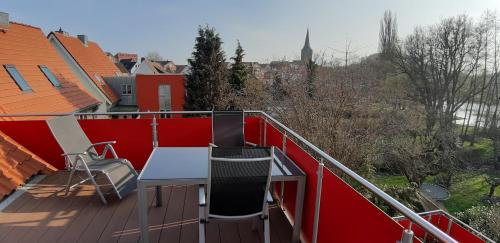 Balcony/terrace, Ferienwohnung Am Schwanensee in Plon Balcony/terrace, Ferienwohnung Am Schwanensee in Plon