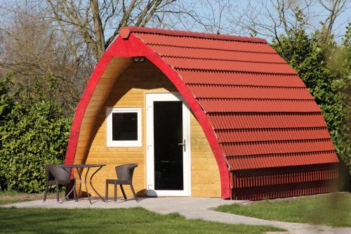 Entrance, Luxe Eco Pod op Camping de Stal in Drijber Entrance, Luxe Eco Pod op Camping de Stal in Drijber