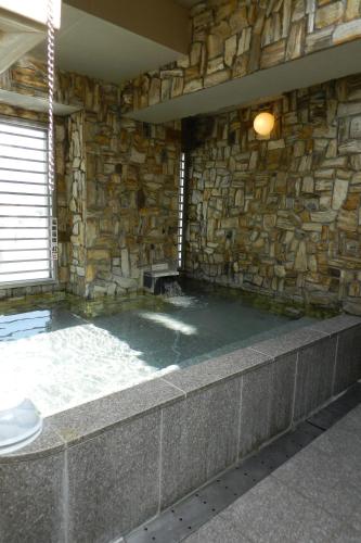 Open air bath, Hotel Check In Matsuyama near Botchan Train Museum Open air bath, Hotel Check In Matsuyama near Botchan Train Museum